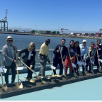 Thumbnail of Leaders celebrate projects to improve transportation, goods movement at the Port of Oakland
